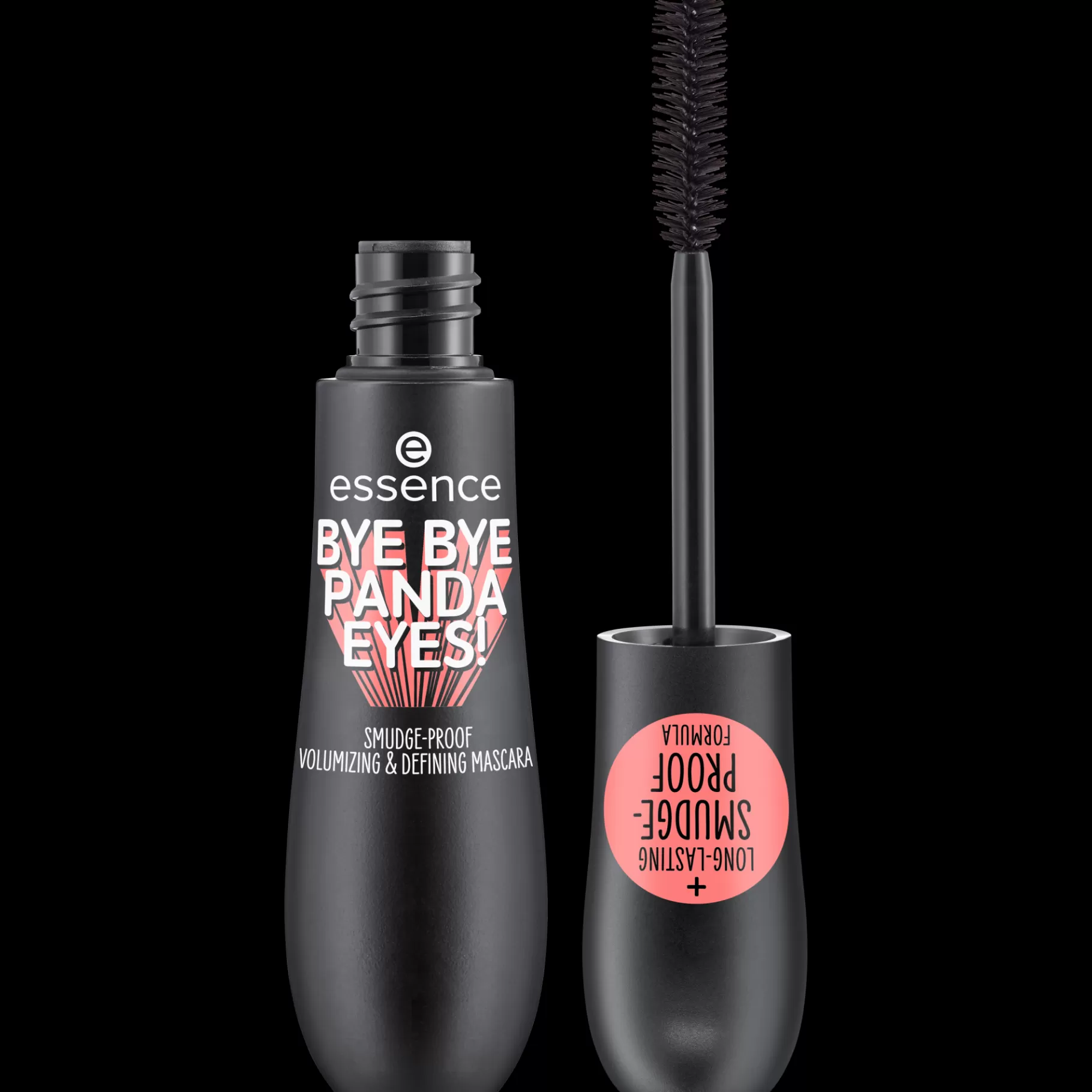 essence BYE BYE PANDA EYES! SMUDGE-PROOF VOLUMIZING AND DEFINING MASCARA New