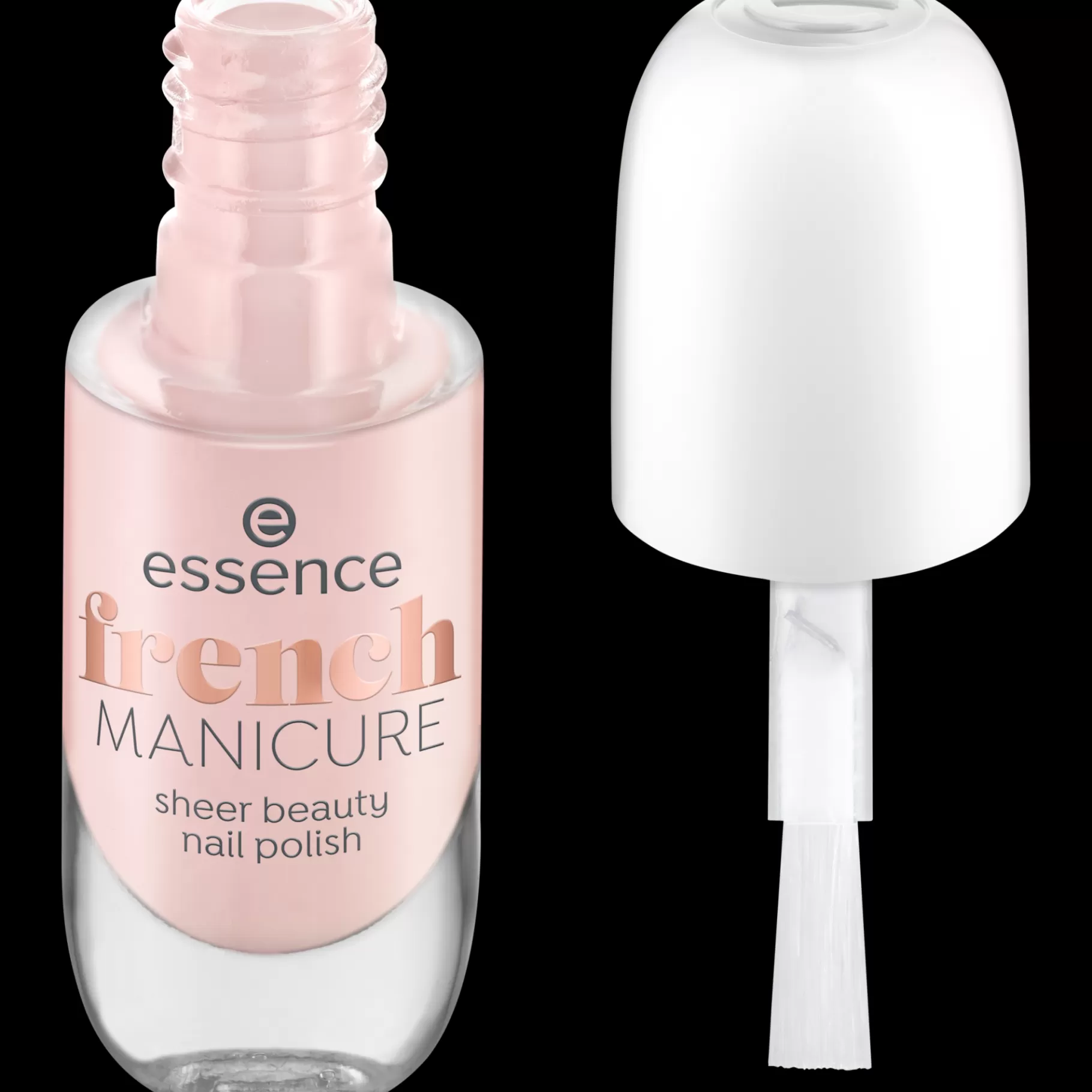 essence french MANICURE sheer beauty nail polish 01 - peach please! Clearance