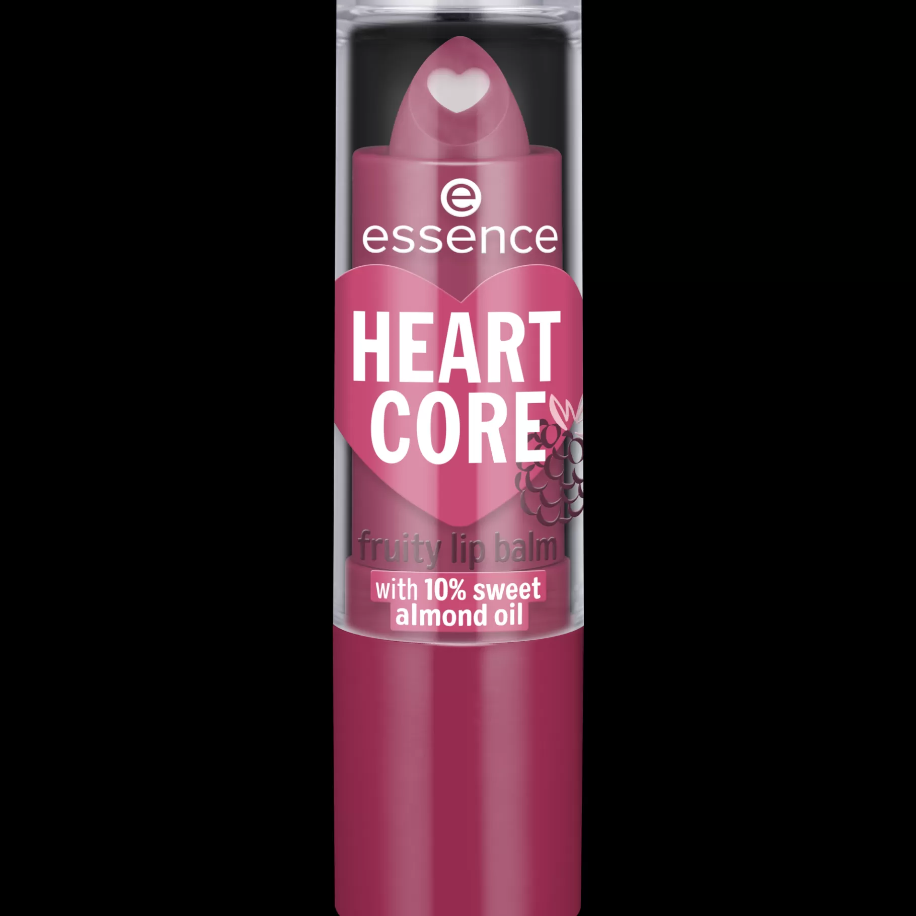 essence HEART CORE fruity lip balm 05 - Bold Blackberry Hot