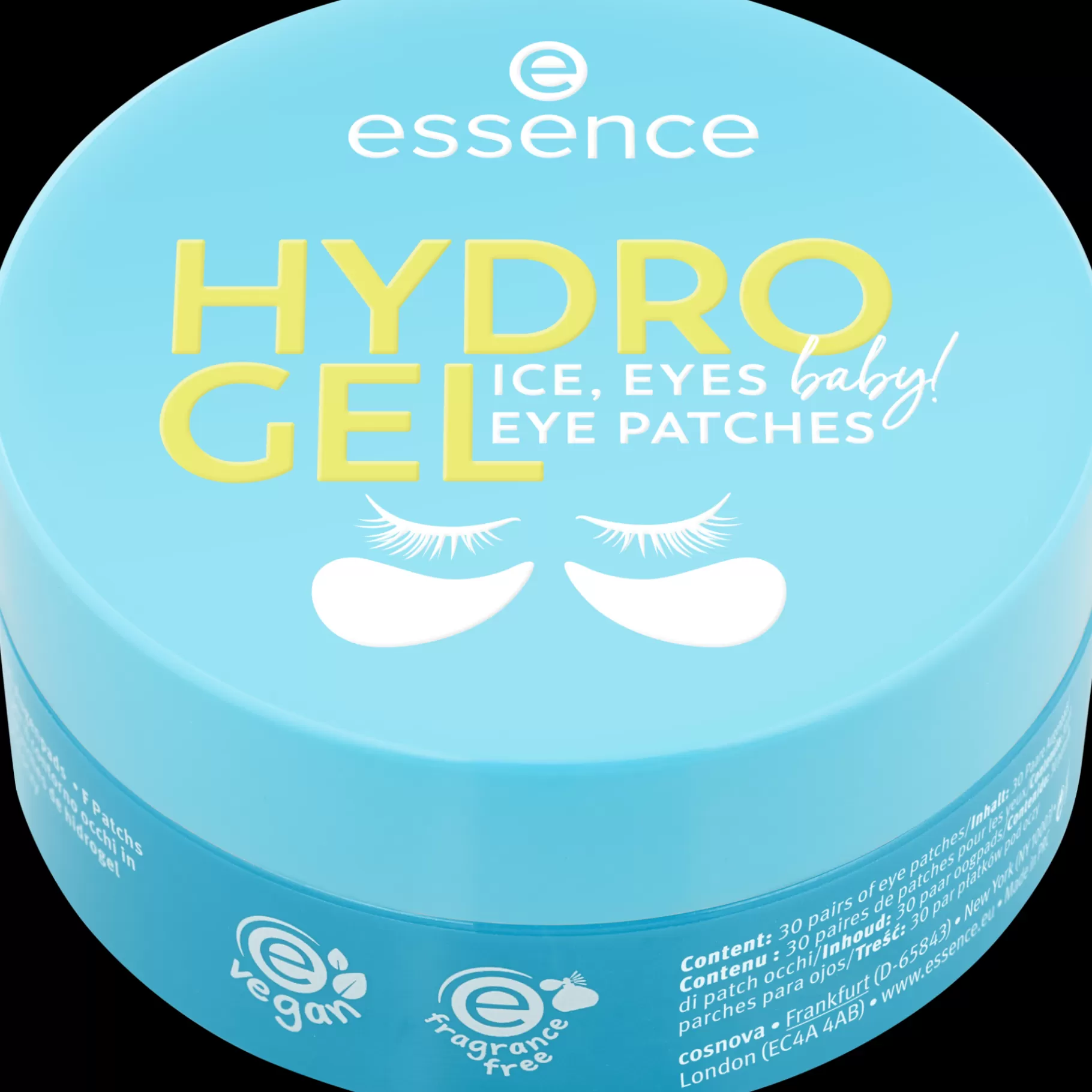 essence HYDRO GEL eye patches ICE, EYES, baby! 30 Pairs Fashion