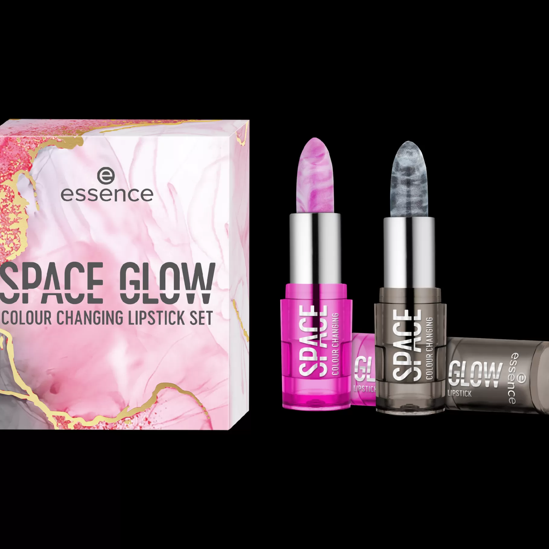 essence SPACE GLOW COLOUR CHANGING LIPSTICK SET Flash Sale