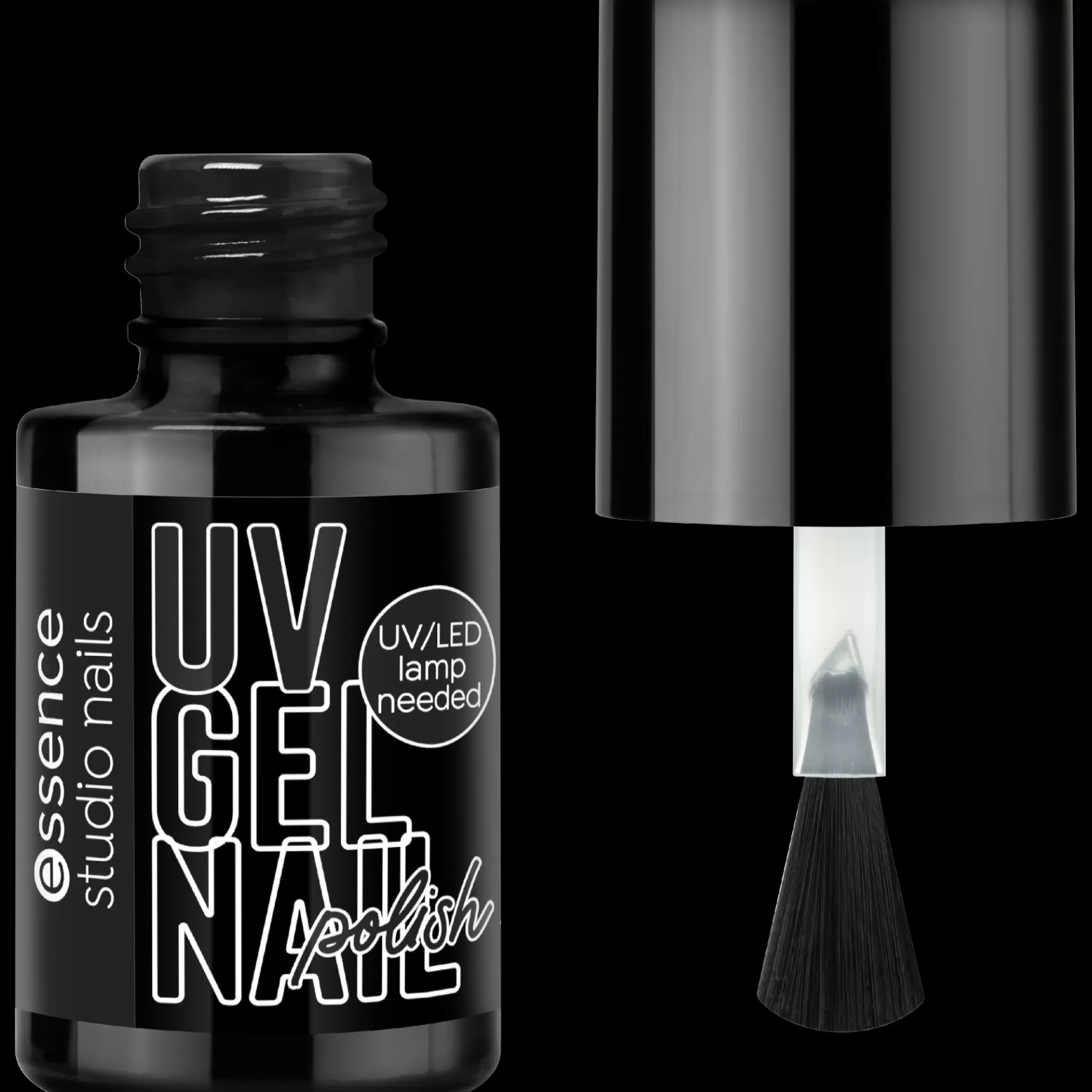 essence studio nails UV GEL NAIL polish 10 - baby, comeBLACK! Hot