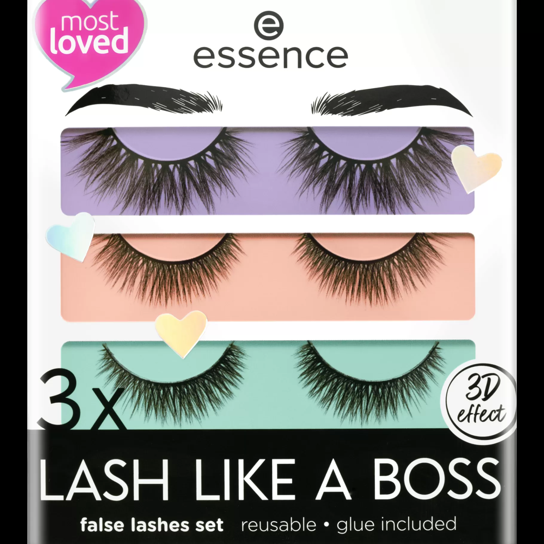 essence 3x LASH LIKE A BOSS false lashes set 01 - My most loved lashes Hot