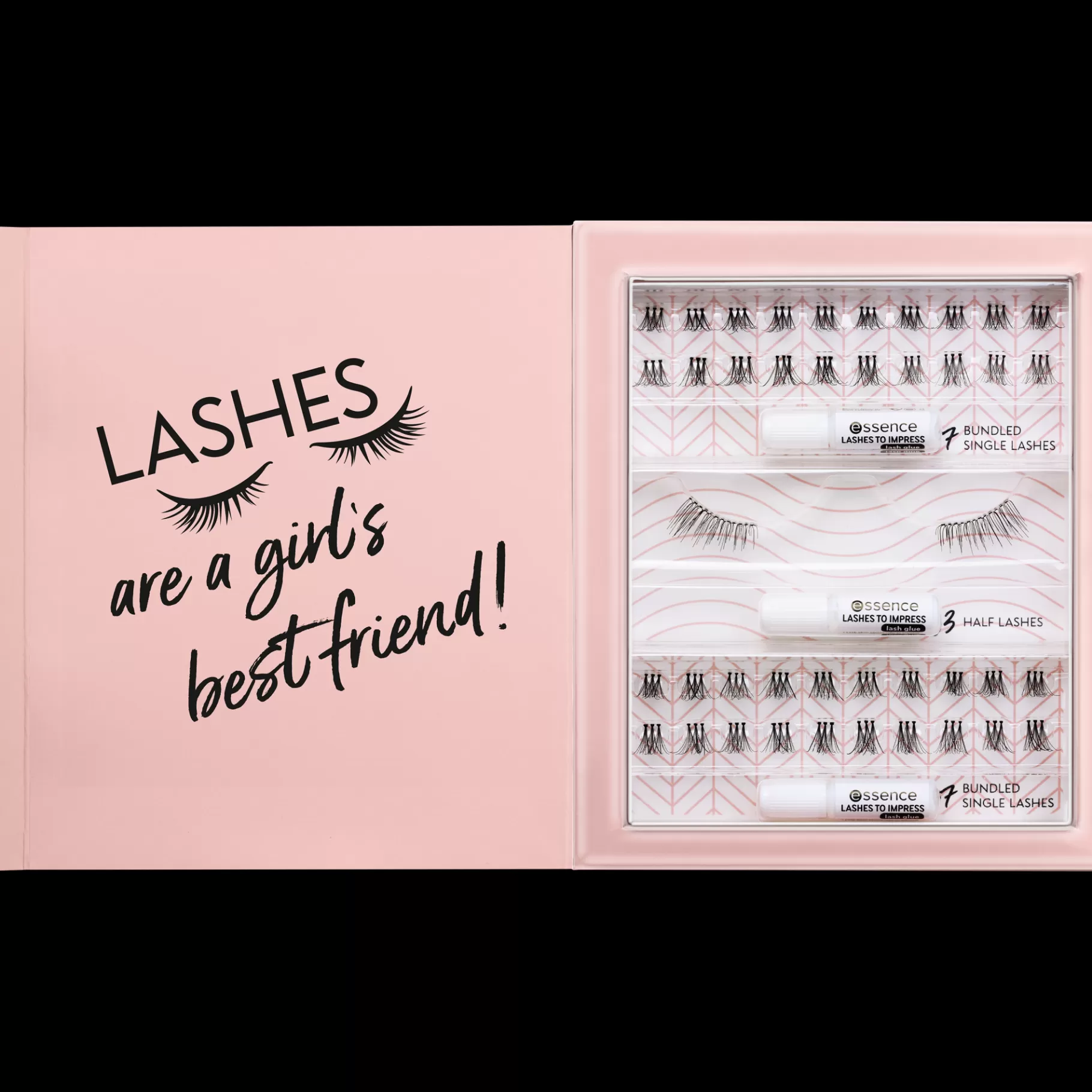 essence 3x LASHES TO IMPRESS false lashes set Hot